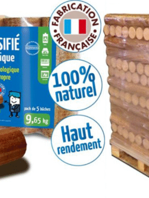 1-5 Bûches calorifiques WOODSTOCK 1 palette, 104 sacs de 5 bûches