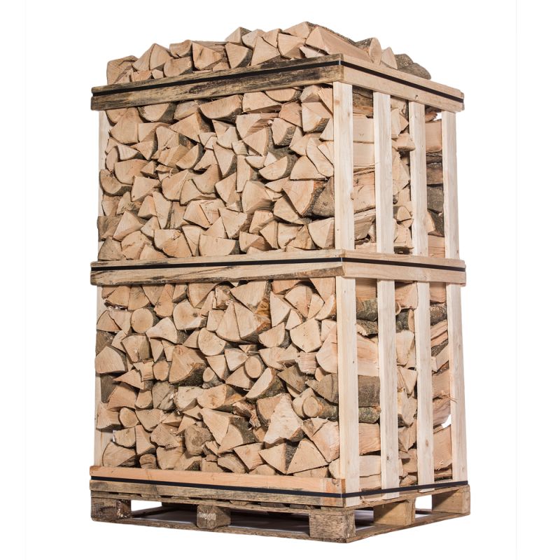 Bois de chauffage 33 cm-Palette 2 m3 – (Mélange d’essences) – 3 stères